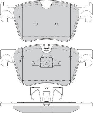 ATE LD7300 - Тормозные колодки, дисковые, комплект unicars.by