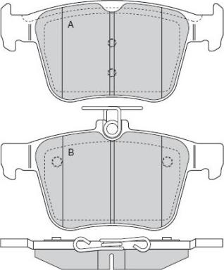 E.T.F. 12-1517 - Тормозные колодки, дисковые, комплект unicars.by