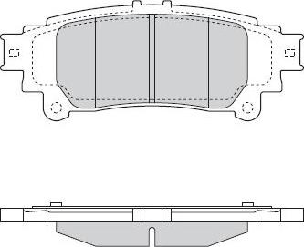 FTE 9005158 - Тормозные колодки, дисковые, комплект unicars.by