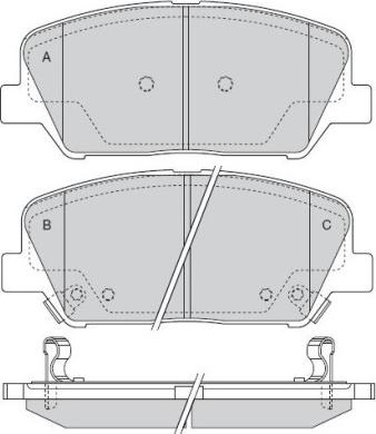 LUCAS GDB3621 - Тормозные колодки, дисковые, комплект unicars.by