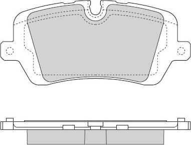 Dynamatrix DBP4678 - Тормозные колодки, дисковые, комплект unicars.by