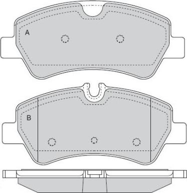 Triscan FDB 4398 - Тормозные колодки, дисковые, комплект unicars.by