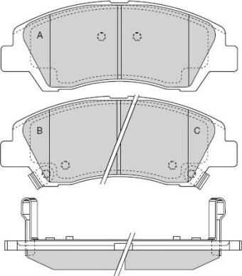 Jurid 573691 - Тормозные колодки, дисковые, комплект unicars.by