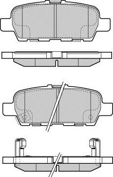 E.T.F. 12-1692 - Тормозные колодки, дисковые, комплект unicars.by