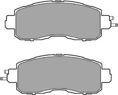 Kaishin FK1344 - Тормозные колодки, дисковые, комплект unicars.by