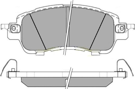 Klaxcar France 24661z - Тормозные колодки, дисковые, комплект unicars.by