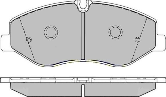 Mercedes-Benz 906 421 21 00 - Тормозные колодки, дисковые, комплект unicars.by