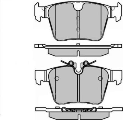 Land Rover LR160459 - Тормозные колодки, дисковые, комплект unicars.by