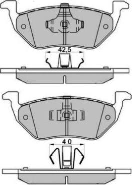 ATE 607235 - Тормозные колодки, дисковые, комплект unicars.by