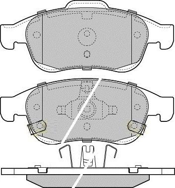 E.T.F. 12-1603 - Тормозные колодки, дисковые, комплект unicars.by