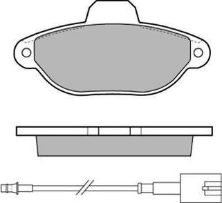 HELLA T2216 - Тормозные колодки, дисковые, комплект unicars.by