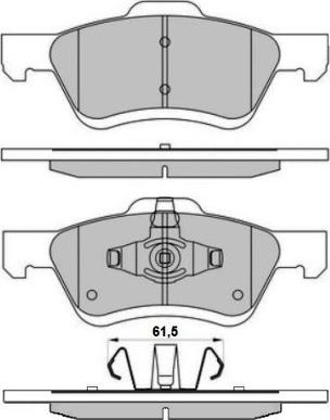 HELLA 8DB 355 034-841 - Тормозные колодки, дисковые, комплект unicars.by