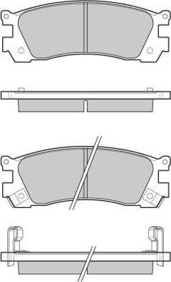 E.T.F. 12-1045 - Тормозные колодки, дисковые, комплект unicars.by