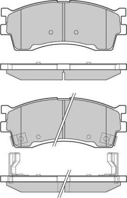 E.T.F. 12-1055 - Тормозные колодки, дисковые, комплект unicars.by