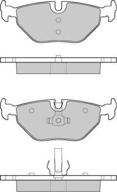 E.T.F. 12-1051 - Тормозные колодки, дисковые, комплект unicars.by