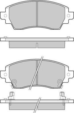 Ashuki 1080-9802A - Тормозные колодки, дисковые, комплект unicars.by