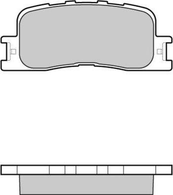 HELLA T1413 - Тормозные колодки, дисковые, комплект unicars.by