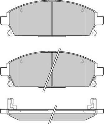 E.T.F. 12-1068 - Тормозные колодки, дисковые, комплект unicars.by