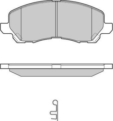 E.T.F. 12-1080 - Тормозные колодки, дисковые, комплект unicars.by