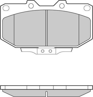 DJ Parts BP1495 - Тормозные колодки, дисковые, комплект unicars.by