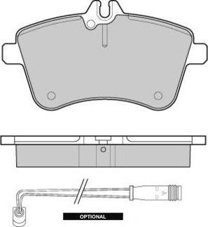 BENDIX 573230 - Тормозные колодки, дисковые, комплект unicars.by