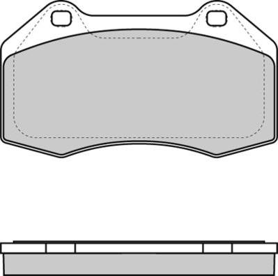 Allied Nippon ADB01703 - Тормозные колодки, дисковые, комплект unicars.by