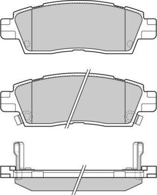 E.T.F. 12-1309 - Тормозные колодки, дисковые, комплект unicars.by