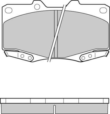 NK D2215 - Тормозные колодки, дисковые, комплект unicars.by