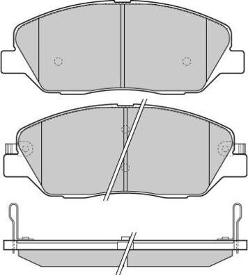 E.T.F. 12-1313 - Тормозные колодки, дисковые, комплект unicars.by