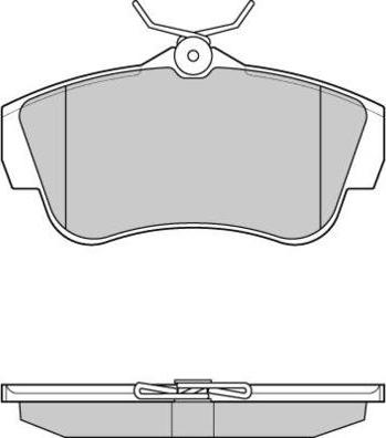 HELLA T1710 - Тормозные колодки, дисковые, комплект unicars.by