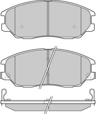 E.T.F. 12-1281 - Тормозные колодки, дисковые, комплект unicars.by