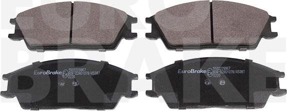 Eurobrake 5502229967 - Тормозные колодки, дисковые, комплект unicars.by