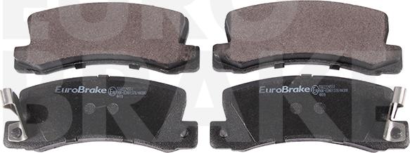 Eurobrake 5502224551 - Тормозные колодки, дисковые, комплект unicars.by