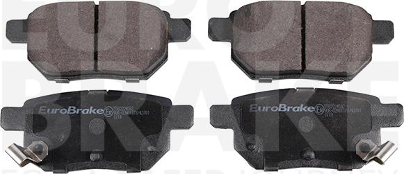 Eurobrake 5502224582 - Тормозные колодки, дисковые, комплект unicars.by