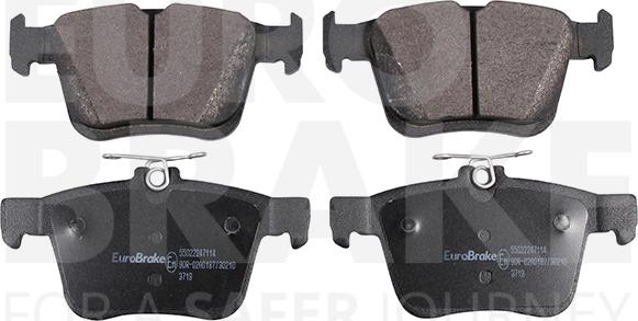 Eurobrake 55022247114 - Тормозные колодки, дисковые, комплект unicars.by