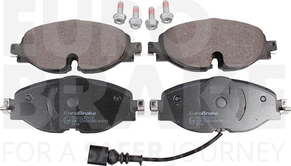 Eurobrake 55022247113 - Тормозные колодки, дисковые, комплект unicars.by