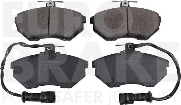 Eurobrake 5502224711 - Тормозные колодки, дисковые, комплект unicars.by