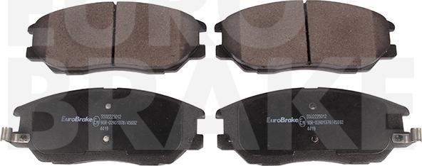 Eurobrake 5502225012 - Тормозные колодки, дисковые, комплект unicars.by