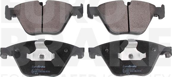 Eurobrake 5502221547 - Тормозные колодки, дисковые, комплект unicars.by