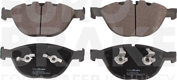 Eurobrake 5502221534 - Тормозные колодки, дисковые, комплект unicars.by