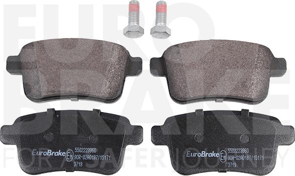 Eurobrake 5502223960 - Тормозные колодки, дисковые, комплект unicars.by