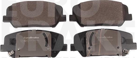 Eurobrake 5502223444 - Тормозные колодки, дисковые, комплект unicars.by