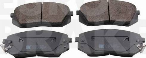 Eurobrake 5502223454 - Тормозные колодки, дисковые, комплект unicars.by