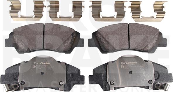 Eurobrake 5502223450 - Тормозные колодки, дисковые, комплект unicars.by