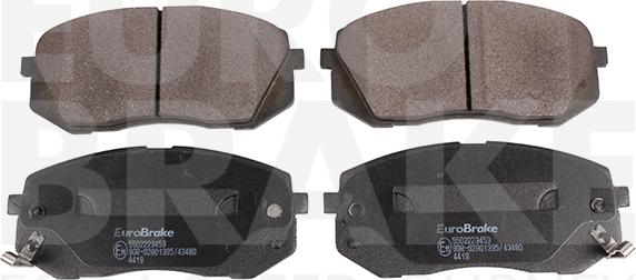 Eurobrake 5502223453 - Тормозные колодки, дисковые, комплект unicars.by