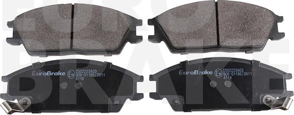 Eurobrake 5502223403 - Тормозные колодки, дисковые, комплект unicars.by