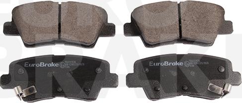 Eurobrake 5502223536 - Тормозные колодки, дисковые, комплект unicars.by