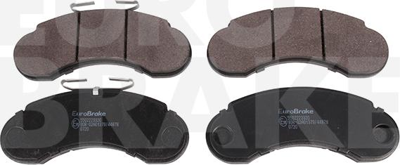 Eurobrake 5502223320 - Тормозные колодки, дисковые, комплект unicars.by