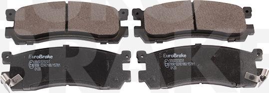 Eurobrake 5502223237 - Тормозные колодки, дисковые, комплект unicars.by