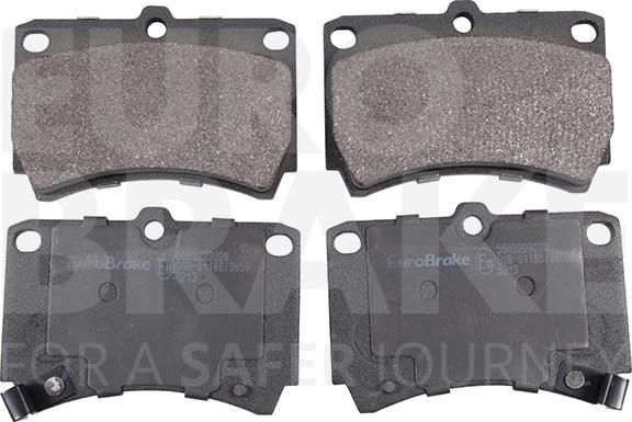 Eurobrake 5502223220 - Тормозные колодки, дисковые, комплект unicars.by